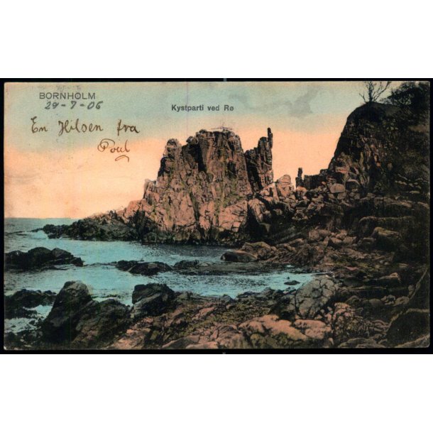 Bornholm - Kystparti ved R  - Frits Srensens Bogh. 4960 - Brugt