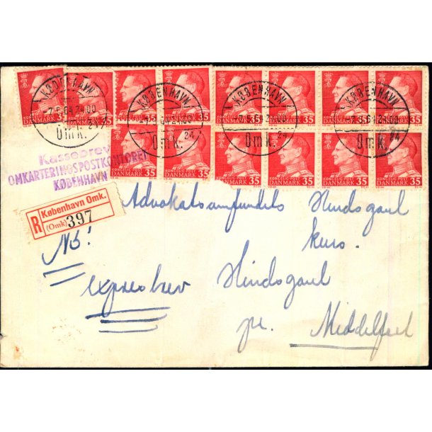 Expres Brev - R Brev - Kassebrev - 7 - 5 - 64 - Til Middelfart.