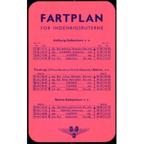 Fartplan for Indenrigsruter - Har vret klbet op !
