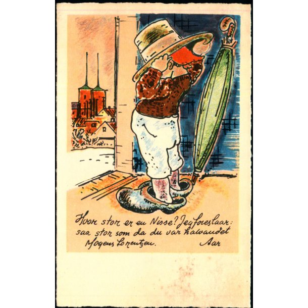 Mogens Lorentzen - Hvor stor er en Nisse ? - K. Witt-Mller Serie 1972 - Ubrugt