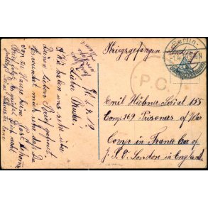 Krigs Gefangenensendung  - England - Berlin 1 - 4 - 19 - Brugt