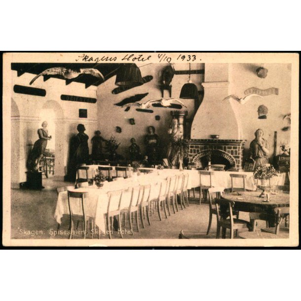 Skagen - Spisesalen - Skagens Hotel - Reklame p� Bagsiden - Ubrugt