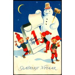 Pls - Gldeligt Nytaar - K. Witt - Mller 3044 - Brugt