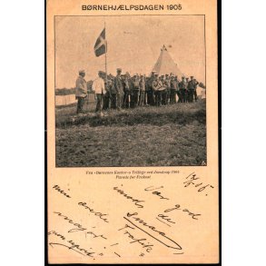 Brnehjlpsdagen 1905 - Fra Brnenes Kontors Teltlejr ved Jonstrup 1904 - u/n - Brugt 