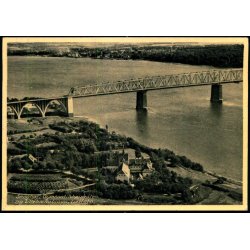 Snogh�j Gymnastikh�jskolen og Lilleb�ltsbroen - Luftfoto Rudolf Olsen 7188 - Ubrugt