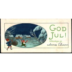 Kartonkort - God Jul - Kunstforlag 6431 - Brugt