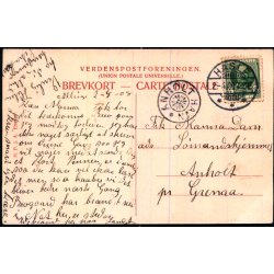 Bornholm - Hilsen fra Hotel Allinge - Stjernestempel Anholt Havn p bagsiden - H.P.J. u/n - Brugt