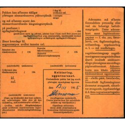 Adressekort fra Grnland  8 - 11 - 1965 - 3x1 kr - 1x 60 re