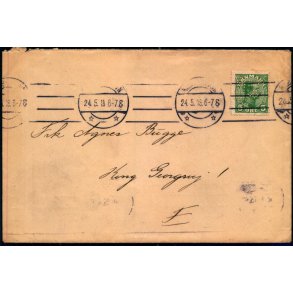 Perfin Th.W. & V. - A/S Th. Wessel & Vett - Kbenhavn - Brugt 24 - 5 - 18