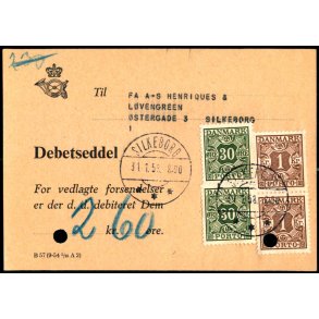Efterporto - Debetseddel 31 - 1 58 -  2,60 kr 