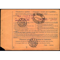 Adressekort fra Tjekkoslovakiet 13 - 5 - 27 - Oplagt p Aalborg Toldkammer m:m.