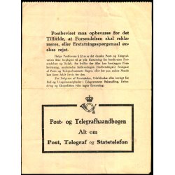 Postbevis - 1 Pakke - 17 - 9 - 1945