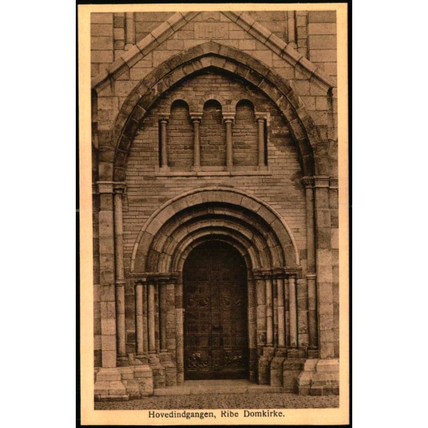 Hovedindgangen - Ribe Domkirke - A. Lauridsen N8 - Ubrugt