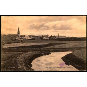 Holstebro - Udsigt fra Jernbanebroen - Stender 16913 - Brugt