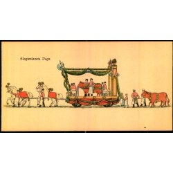 Slagterlavets Vogn - Visitkort 14 x7 u/n - Ubrugt