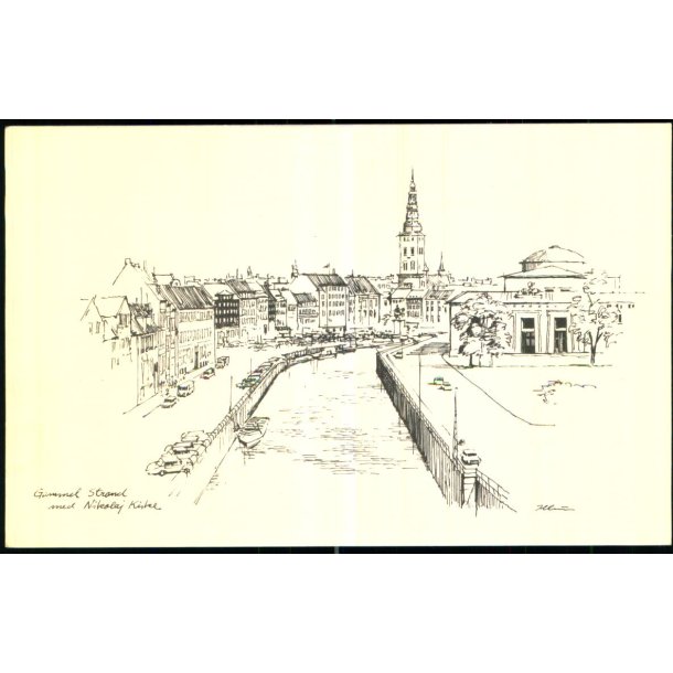 Illum - Gammel Strand med Nicolaj Kirke - Dansk smandskirke u/n - Ubrugt