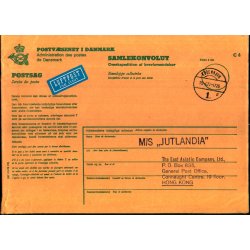 Luftpost - Samlekuvert - M/S Jutlandia 19 - 4 - 77 - Hong Kong