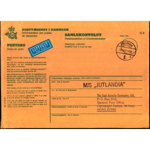 Luftpost - Samlekuvert - M/S Jutlandia 19 - 4 - 77 - Hong Kong