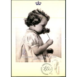 Prinsesse Margrethe - 60 r. - u/n - 13x19 cm.  - Brugt