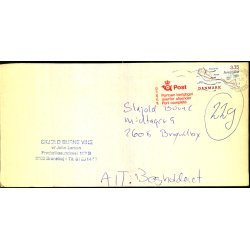 Efterporto - Brev fra Brndby  15 - 8 - 1995 - Efterporto - Porto berigtiget overfor afsender !