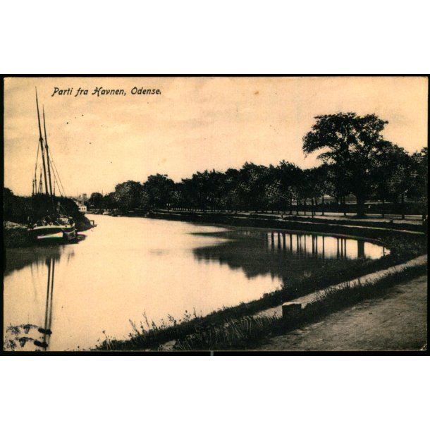  Parti fra  Havnen - Odense - O. Nielsen u/n - Brugt