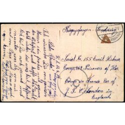 Krigs Gefangenensendung  - England - Wilhelmsberg 14 - 1 - 19 - Brugt