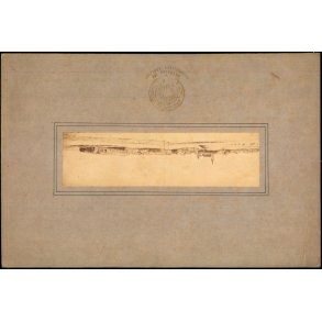 Varde - Fotografi 14�x4 cm opsat p� pap 23�x16 cm - Budtz M�ller og Co