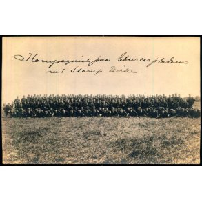 Kompagniet paa Eksercerpladsen ved Starup Kirke - Fotokort u/n - Brugt