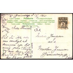 Postkort - Blkannuleret 16 - 1 - 1910 - Brugt