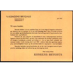 Kongens Bryghus - Kbenhavn V - Brugt.