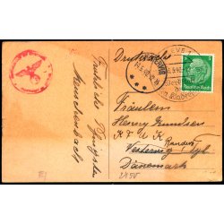 Censurpostkort fra Tyskland  14 - 5 - 40 - Til Randers