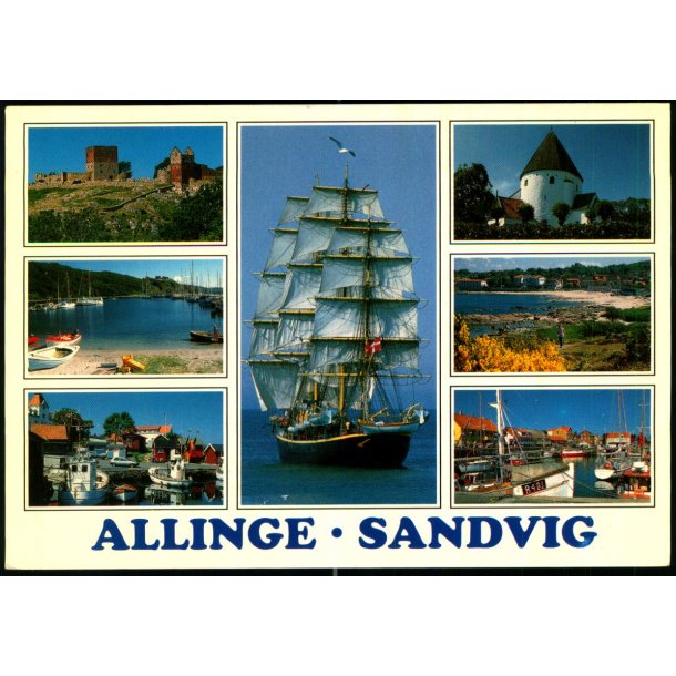 Bornholm - Allinge - Sandvig - W.Dams Bogh. 6259 - Brugt