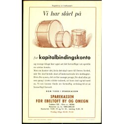 Sparekassen for Ebeltoft By og Omegn - Bagsiden er Trkpapir