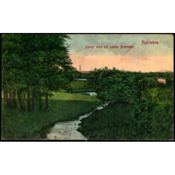 Holstebro - Udsigt mod der gamle Br�nderi - WKF 2609 - Brugt