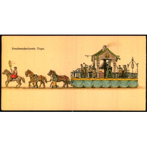 Smedemssterlavets Vogn - Visitkort 14 x7 u/n - Ubrugt