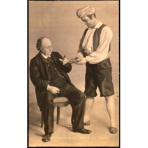 Prof. Hornemann og Vilh. Herold  som Alladin - Heckscher 2022 - Brugt