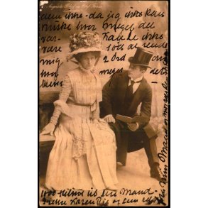 Augusta Blad og Olaf Fnss i Kongen - Alex Vincent u/n - Brugt