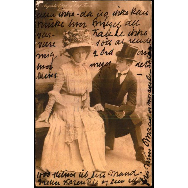 Augusta Blad og Olaf Fnss i Kongen - Alex Vincent u/n - Brugt