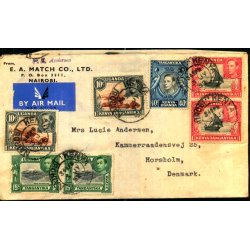 Luftpost Brev fra Kenya til Danmark - 3 - 1 - 53