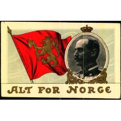 Alt for Norge - Kong Hkon VII. - C. Stender u/n - Ubrugt
