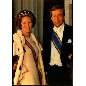 Dronning Beatrix - Prins Claus - Holland -  spanjersberg 830 - Ubrugt