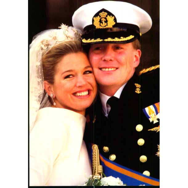  Prins Willem Alexander og Prinsesse Maxinas Bryllup - Hallmark 152 - 11x18 cm. - Ubrugt