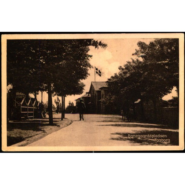 Banegaardspladsen -  Faaborg - David I. Bager 3673 - Ubrugt