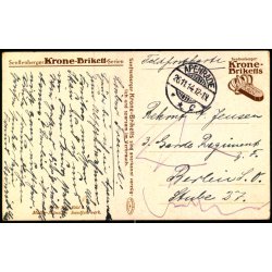 Feldpost - Apenrade  26 - 1 - 14  - Til Berlin. - Billedside : Sandfuhrwerk