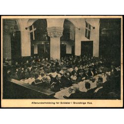 Aftenunderholdning for Soldater i Grundtvigs Hus - Foreningen Dannevirke 1937 