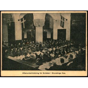 Aftenunderholdning for Soldater i Grundtvigs Hus - Foreningen Dannevirke 1937 