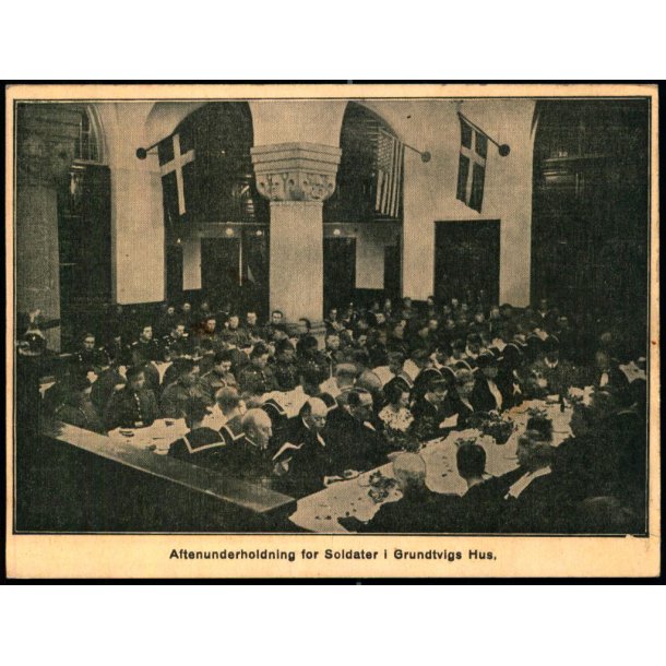 Aftenunderholdning for Soldater i Grundtvigs Hus - Foreningen Dannevirke 1937 