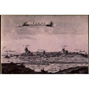 Varde ca. 1750 - Billede p� karton 15� x22� cm 