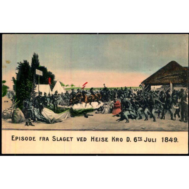 Episode fra Slaget ved Fredericia 6.Juli 1849 - G.B. 104 - Ubrugt - Har vret klbet op !