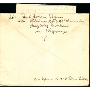 Brev med indhold (4 Ark) fra Vesterbros K.F.U.M. Sommerlejr 1943 - Magleby - Klippinge - Brugt